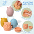 16 Pack 6-12 2-4 Baby Bath Toys Easy-Clean & Squeezable Silicone Bath Toys for Babies Months Mold Free Bath Toys