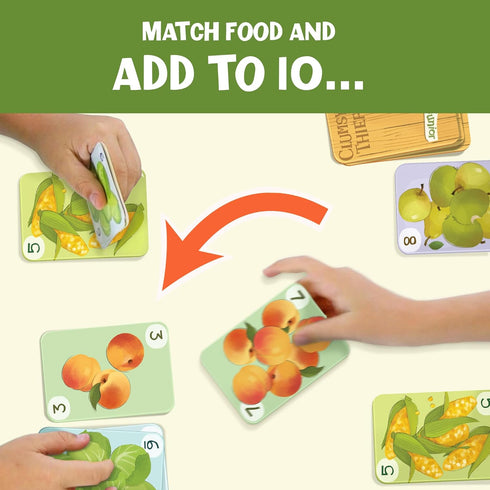 Melon Rind Clumsy Thief Junior Math Card Game, Fun for Kids Ages 5-7+, Award-Winning Family Game