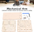 Walfront Hydraulic Wooden Robotic Arm Kit, Model Building Tool Set for Teaching DIY Science Interests