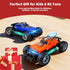 1:18 2.4GHz 80m 3+ Orange RC Truck with Colorful LED Lights Rechargeable Remote Control Car, Range, Remote-Opening
