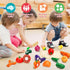 Set Set Wooden Play Food for Toddlers Toys Pretend Play Kitchen Accessories Veggies Cutting for Kids Gift for Boys