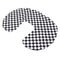 U-Shaped Nursing Pillow Cover - Black and White Checkered, Soft & Washable