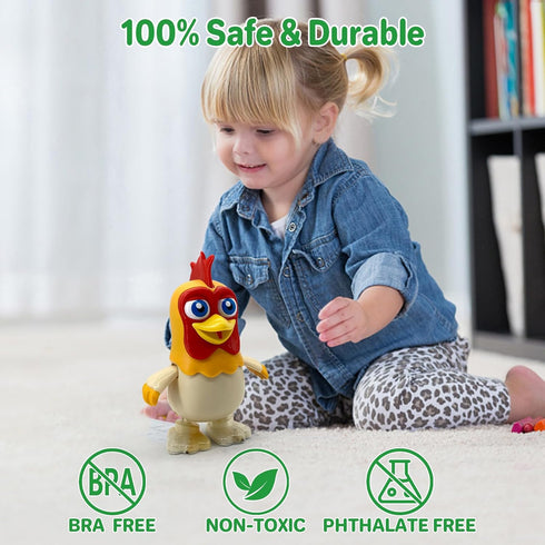 TOYMAKER La Granja de Zenon Bartolito Chicken Baby Toys - Music Interactive Educational Toys for 1-4 Year Old Boys Girls