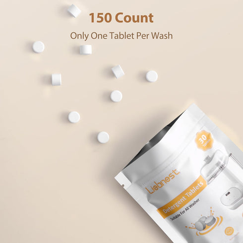 150 Count, Momcozy, Baby Bottle Washer Tablets - Safe & Residue-Free, Compatible with Baby Brezza, Grownsy, Papablic