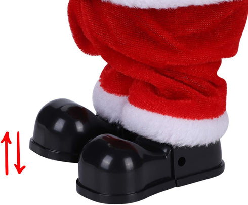 Christmas Funny Santa Toy, Dancing and Singing Electric Santa Claus Doll, Holiday Interactive Musical Ornament