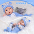 18'' Set 3+ Aori Reborn Baby Dolls Boy - Realistic Newborn Baby Doll with Blue Feeding & Birth Certificate - Lifelike