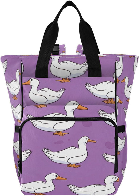 YANENDIE Cute Farm Goose Diaper Bag Backpack, Unisex Travel Baby Backpack Diaper Bags