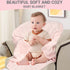 BYKOSY 5 30"x40" Pcs Baby Blanket Heart Checkered Ultra Soft Gift-Ready Plush for Newborns, Nursery & Stroller Beige