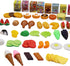 DREAM COLLECTION Set 120 Flat River Group , Pretend Food with Carry Bag - Plastic Food Toys, Food Collection of Pieces