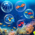 HOGOKIDS Fish Tank Building Set - 725PCS Movable Aquarium Toys with LED Light for Kids Age 8-14