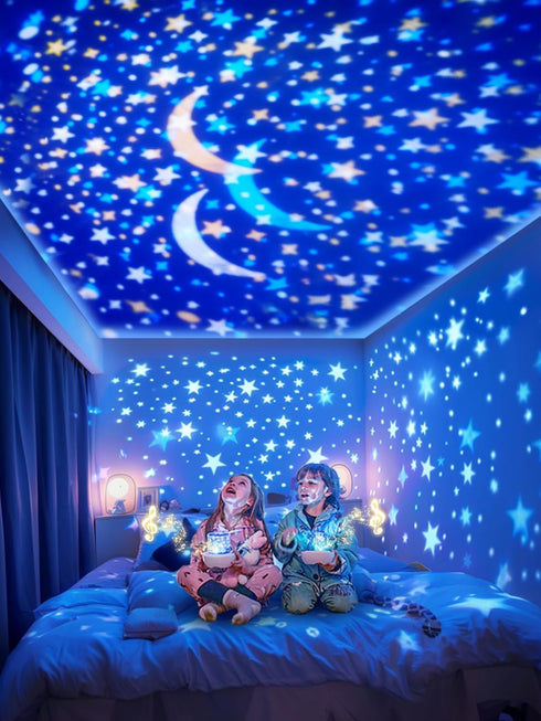21 Sets 360 of Films + Projector Night Light for Kids, Kids Night Light Projector, Ceiling, Remote Control & Bluetooth