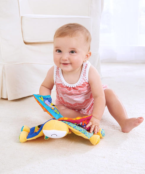 Kidoozie Farm Friends Crinkle Book Toy, Fun Educational Toy for Ages 3-18 Months, Machine Washable for Sensory