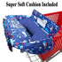 2-in-1 Soft Pillow Attached Shopping Cart and High Chair Cover for Baby, Cotton Padded Cart Cover, Fold'n Roll Style