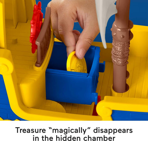 Fisher-Price El Bravo Playset - Santiago of the Seas Toy Pirate Ship with Lights & Sounds for Ages 3+