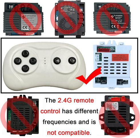 VitalKos 2.4G CST-1A,Used CSR-12T Remote Control for Vehicles with ReceiversRide On Toys with Parental Remote for Best