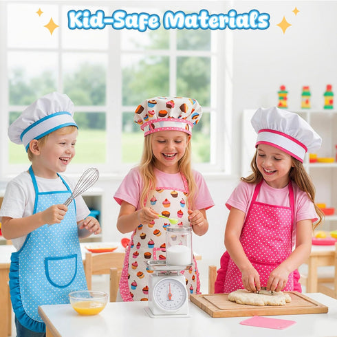 Sets, 32PCS LovesTown Kids Cooking and Baking Play Kitchen Accessories Pretend Play Toys for Toddler Birthday for Boys