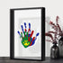 Family Handprint Kit, DIY Art Print Wooden Frame for Family Night, Gifts