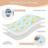 siphylline 52" 34" Light Blue Polka Dots Cartoon Yellow Chicks Extra Large Resuable Training Pee Pads for Kids Highly