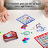 GSE Complete Bingo Game Set - 50 Bingo Cards, 500 Colorful Chips & Calling Cards for Parties and Game Night