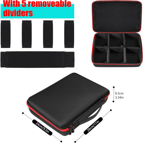 1500+ Playing Card Case Compatible with Cards Against Humanity, TCG Trading Cards, Magic The Gathering Cards (Red)