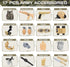 17 PCS Kids Army Costume - Military Soldier Dress Up Role Play Set with Camouflage Vest and Accessories