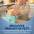 CP Toys 3+ Constructive Playthings Kids Play Toaster with Bread for Imaginative Play, Kitchen Appliances Learning Toy