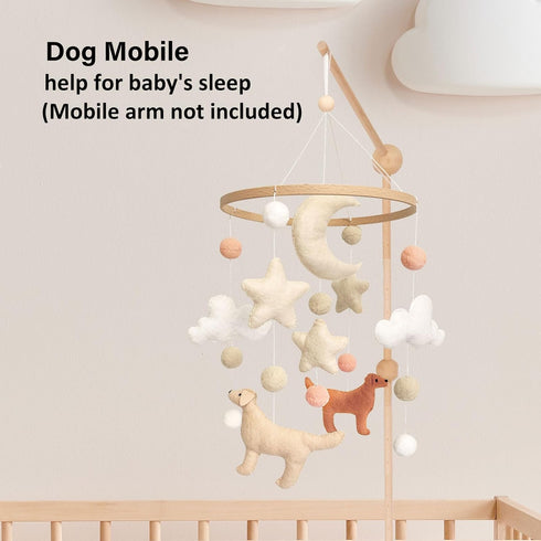 Pack Dog Theme Baby Mobile, Mobile for Crib, Crib Mobile for Boys and Girls, Nursery Mobile for Bassinet, and Play