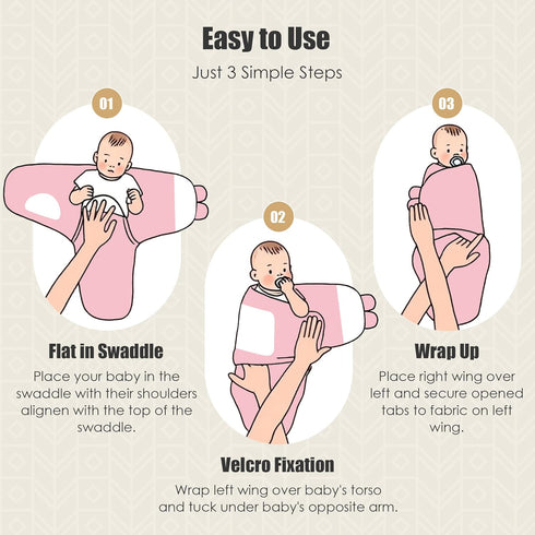 3-Pack 3-6 SWEET DOLPHIN Baby Swaddle Sleep Sacks - Newborn Swaddle Blanket with Soft Cotton - Ergonomic Wrap for Boys