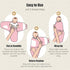 3-Pack 3-6 SWEET DOLPHIN Baby Swaddle Sleep Sacks - Newborn Swaddle Blanket with Soft Cotton - Ergonomic Wrap for Boys