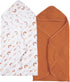PHF 2 Pack Baby Hooded Towels, 100% Muslin Cotton Baby Bath Towel