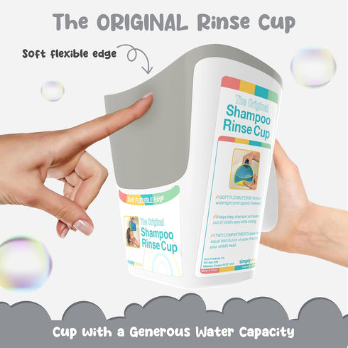 S.C. Products, Inc. Shampoo Rinse Cup for Kids | Baby Bath Pail | Tear Free Baby Rinser Pail