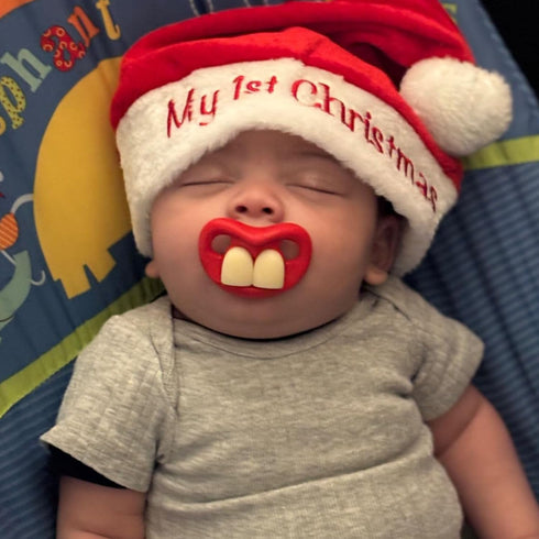 0-6-18 YAPROMO Funny Pacifiers for Babies,Mustache Pacifier Months,Halloween Pacifiers for Toddlers, Funny Teeth