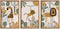 YWJKWLGS Boho Safari Nursery Wall Art Set of 3, 16x24 Inch Natural Solid