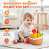 6-12-36 1-3, 1 Jollybaby Soft Picnic Basket Cutting Play Food Toys for Baby Months, Montessori Sensory Felt Fake Food