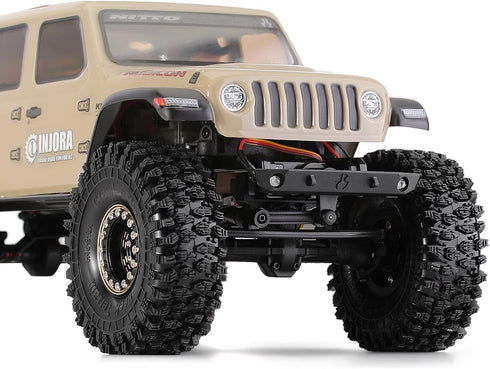 INJORA 1.0 Tires - S5 Rock Terrain Crawler Tires for TRX4M SCX24 AX24 FCX24 Upgrade Parts, 64 * 24mm