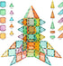 100-Piece Set 3+ Magnetic Tiles for Kids, Magnetic Building Blocks STEM Toys for Age Boys and Girls, Educational Magnet
