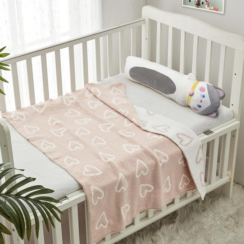 30"X40" Cozy CREVENT Soft Warm Chenille Baby Blanket for Girls Boys, Newborn Essentials for Infant, Baby Shower