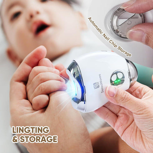 3 Settings, Trimmer Electric Nail Clipper with Nail File, Rechargeable Automatic Fingernail Clipper with Nail Debris