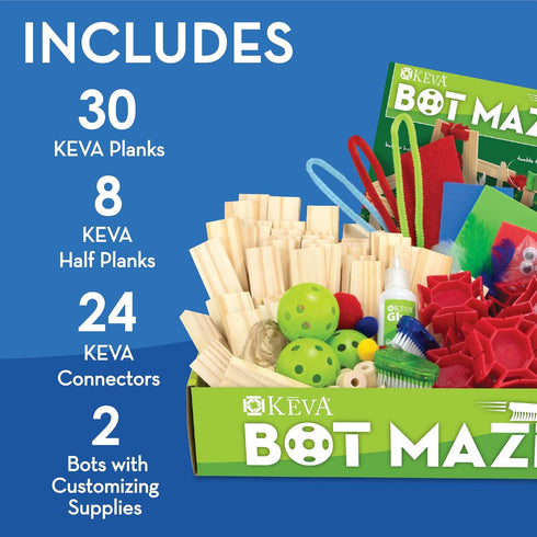 Set Mindware KEVA Maker Bot Maze Building