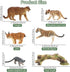 12PCS Set Toymany Big Cat Wild Animal Figurines, Realistic Safari Animals Includes