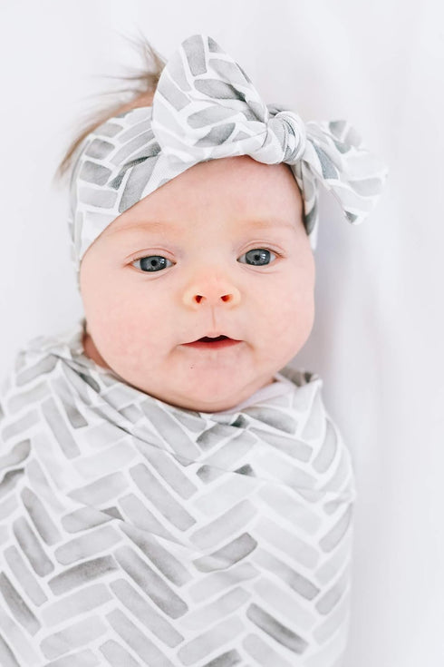 Copper Pearl Baby Bows - Stylish Soft Stretchy Headbands for Baby Girls, Trendy Designs - Alta