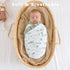 36"x40" Flounce Muslin Baby Blanket - Cotton Quilt Blankets for Toddlers - Reversible Nursery Crib Blanket for Baby