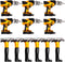 12 Pcs 18 Inch Hammer Drill Balloons Set, Construction Party Decorations for Father's Day Birthday