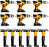 12 Pcs 18 Inch Hammer Drill Balloons Set, Construction Party Decorations for Father's Day Birthday