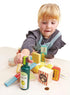 Tender Leaf Toys - Supermarket Grocery Set - 17 Pcs Wooden Pretend Play Food Pack for Age 3+