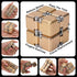 Aluminum Alloy Metal Infinity Cube Fidget Toy (Gold) - Handheld Desk Toy with Cool Case, 6 Colors, Relieve Stress