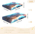 Bseiialft 52 28 Blue Rabbit Flames Crib Sheets for Boys Girls Soft and Breathable Cotton Baby Sheets for Standard Crib