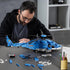 Set (1711 Military Helicopter Building Large Army Plane Model, Rotating Rotor Blades, Compatible with Lego for Boys