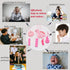 Chew Necklace for Sensory Kids, 5 Pack Chewy Necklace Sensory Chew Toys for Autistic Children, Silicone Pink Dinosaur