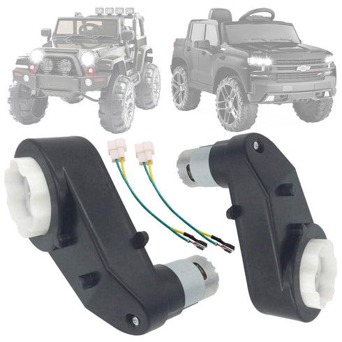 weelye 2Pcs 12V 40000RPM High Speed RS550 Drive Motor Gearbox for Children’s Riding Jeep SUV